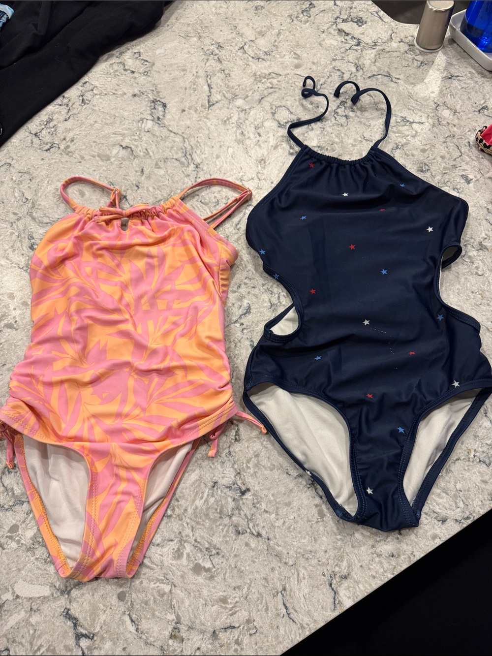 Old Navy Girls' One-Piece Swimsuit bundle